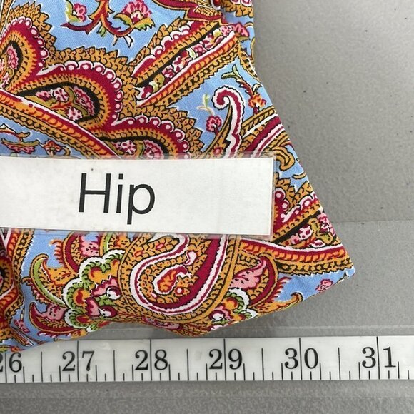 JW Anderson x Uniqlo Gather Dress Button Paisley Orange Blue Size Large L - Picture 13 of 16